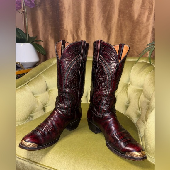 Lucchese Other - Mens Size 9.5 E Lucchese Classics Black Cherry L6630 USA Cowboy Boots sold 3/13